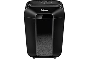 Fellowes LX70 - Trituradora de Papel, Corte en partículas, destruye hasta 11 Hojas, destructora de Papel Uso Personal, Papelera 18L, Nivel de Seguridad DIN-P4, con Bloqueo de Seguridad, Color Negro