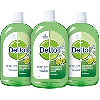 Dettol Disinfectant Cleaner for Home, Lime Fresh – 500 ml(Pack of 3)