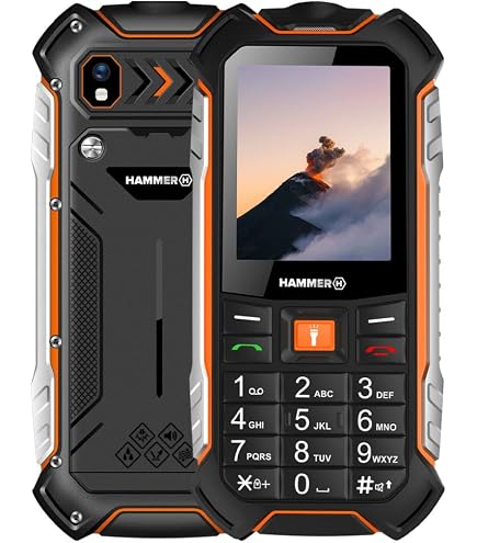 Téléphone Résistant HAMMER 6 LTE IP68 Réseau 4G Batterie 2500mAh Hammer Noir / Orange