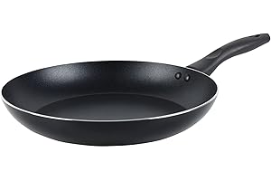 Crealys 546268 Poêle en aluminium Ø 28 cm Hauteur 4,5 cm Capacité 2,5 litres Revêtement intérieur antiadhésif sans PFOA avec manche en bakélite Toutes sources de chaleur, y compris induction