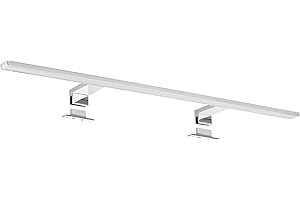 SEBSON® Lampa LED do lustra 80 cm, łazienka IP44, lampa do zabudowy + lampa zaciskowa, oświetlenie szafki z lustrem, neutralna biel 4000 K, 800 x 108 x 39 mm, 15 W, 1000 lm