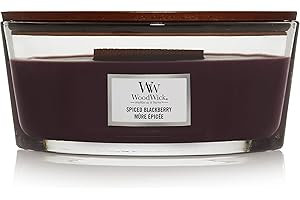 WoodWick Ellipse bougie parfumée avec mèche Hearthwick | Mûre épicée