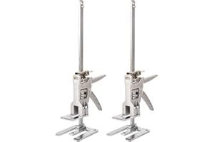 Guolich 2 pezzi Sollevatore di Bordo Resistente,Strumento di Serraggio di Precisione del Braccio Multifunzione Cartongesso per Riparazioni Antiscivolo,Porta Uso Bordo Sollevatore Armadio Jack,400kg