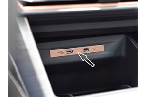 autoCOVR Cubierta de acero para Cupra.Leon/Formentor | Color estilo Cooper – Decoración ranura USB | 1 pieza inoxidable V1 V2 VZ1 VZ2 VZ3 VZ5 VZ Veloz Edition Leon Accesorios Tuning