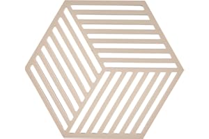 Zone Denmark - Dessous De Plat Hexagon en Silicone - Design GéoméTrique Moderne - Résistant À 250°C - Lave-Vaisselle - Dimensions 16 x 14 x 0,9 cm - Zone Desert