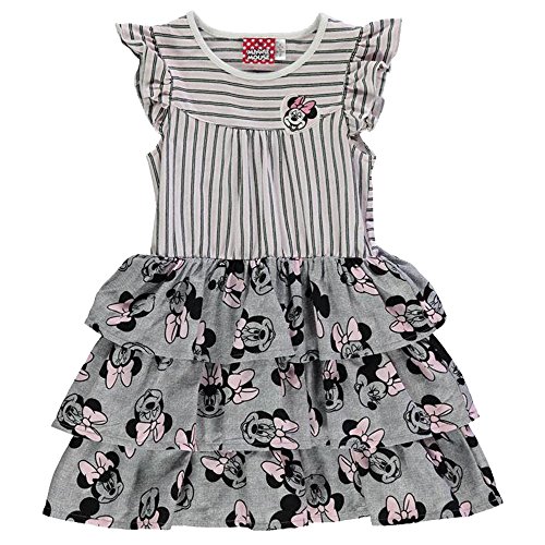 Character  Kids Girls Stylish Frill Sleeves Play Dress (Minnie Mouse, 3-4 Years)