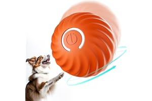 PUEACHA Balle Roulante Active pour Chiens, Balle Roulante Active, Jouet Mobile Rechargeable Par USB pour Chien | Balles pour Chiens Durables et Interactives avec Modes Intelligent et Normal pour Chiens