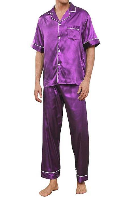 Pantaloni Pigiama Pigiama In Seta Da Uomo Pigiama Uomo Corto