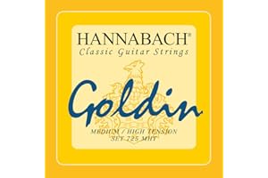 Hannabach Struny do gitary klasycznej Seria 725 Medium/High Tension Goldin/Carbon - zestaw - 725MHT