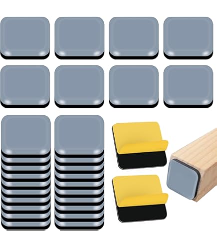 RCHYFEED 8 stuks meubelglijders, kunststof, 12,7 cm, voor tapijt