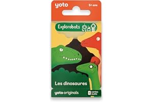 Yoto Pack Les Explorobots - Les Dinosaures, 8 Livres Audio pour Enfant en français à écouter sur conteuse et boîte à Histoires pour Enfant Yoto Player et Mini, Premiers documentaires 5-14 Ans