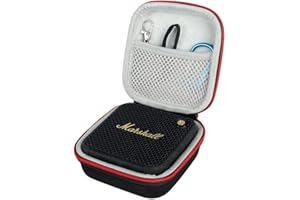 AONKE Funda rígida para altavoz Bluetooth Marshall Willen, organizador duro, bolsa de transporte portátil, bolsa de almacenamiento