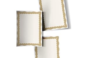 WEASHAEMGLI Computer Craft A4 Certificate Papers with Foil Seals, 90gsm, Bronze Wave [Pack of 60]