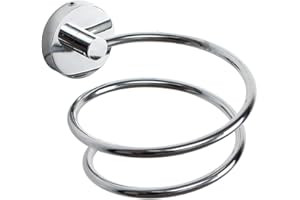 Mensola Per Asciugacapelli In Acciaio Inox - Fissaggio A Parete, Per Bagno O Cucina, Design Compatto - Foto 11