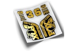 PEGATINEA Pegatinas Horquilla Fox 36 Factory EBIKE 2021 Colores WP429 Cromado Oro