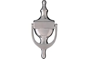 UAP 6" Victorian Urn Door Knocker for Front Door - Traditional Door Knocker with Spy Hole Option & Through-Bolt Fixings - Classic Elegant Entryway Hardware (Mirror Polished)