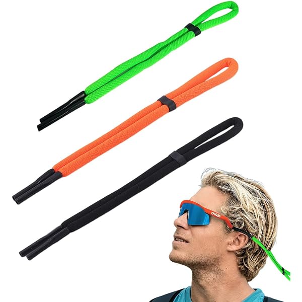 Sangle Lunettes Flottante Anti-perte - Lot De 4 - Pour Natation, Kayak, Surf - Couleurs Vives - Polyester Et Mousse