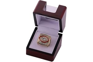 NVeeus All Previous Champion Ring Replica ，for Fans Friends and Family Birthday Collection Gift,with Display Box/1982 Washington