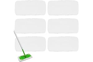 YUUNAIE Testine di Ricambio del Mocio, Panni di Ricambio Microfibra Compatibile con Swiffer Sweeper Mocio Panno Pavimento Panni Mocio per Bagnato e Asciutto