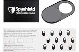 Spyshield 12x Kamera Abdeckung, Webcam Cover, Kamera Blocker für Smartphone, Tablet, Laptop