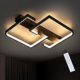 Moderne Plafondlamp, LED Dimbare Rechthoek Plafondlamp Woonkamer Lamp met Afstandsbediening Moderne Minimalistische Plafondlicht Creatieve Metalen Acryl Design Verlichting Slaapkamer Decor Lamp (Colo