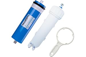 NEUES WASSER GROUP Membrane 600 GPD Umkehrosmose-Membrane 3012-600 für Osmoseanlagen-Umkehrosmose, Osmose Filter, Osmose-Wasser, Osmoseanlage Trinkwasser, Wasserfilter (Membrane inkl. Membran-Gehäuse + Schlüssel)