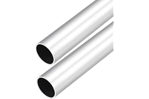 DMiotech 2pz (28mm OD x 26mm ID) Tubo Tondo in Alluminio 6063 Lunghezza 300mm Tubazione Industriale per Costruzione Telaio Macchinari Progetti Fai Da Te