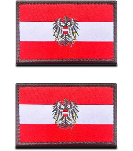 Écusson Brodé Autriche - Patch à Coudre - Austria Badge - Neuf Unisexe
