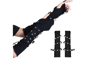 Wisebom damer punk hiphop-handske vantar svart mjölk steampunk stil armärmar Wellington cosplay sidengante, för kvinnor flick