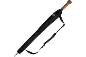 iX-brella Parapluie d'autodéfense extrêmement stable, Noir , L, Parapluie automatique XXL