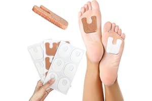 WOLAIYE Imbottitura in feltro a forma di U, morbida imbottitura per calli, ovale, in feltro, bozzolo, per alleviare il dolore, 18 pezzi