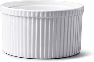 WM Bartleet & Sons 1750 Moule à soufflé traditionnel en porcelaine - Blanc, blanc, 14cm