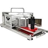 Beeketal 'BTS4' Profi Gastro Tomatenschneider mit Schlittensystem und extrem scharfen Edelstahl Wellenschliffmessern für 4 mm