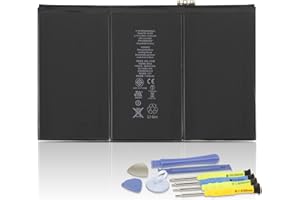 K KYUER A1389 Tablet Battery Compatible with iPad 3 4 A1403 A1416 A1430 A1458 A1459 A1460 MD510LL/A MD511LL/A MD512LL/A MD513LL/A MD514LL/A MD515LL/A MD517LL/A MD519LL/A MD520LL/A MD523LL/A MD522LL/A