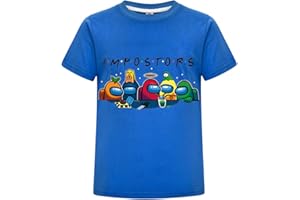 Temolie Maglietta per Bambini Divertente tra Noi con Set di Gioco e Personaggi Virali