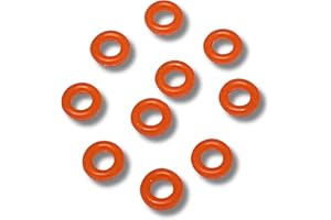RECAMAT® 10 Juntas Silicona Tubo Presion Cafetera Manguera Teflon 4 mm Compatible Cecotec, Ufesa, Orbegozo, Princess, Solac, Oster, Create, Jura, Taurus. Repuesto resistente al calor.