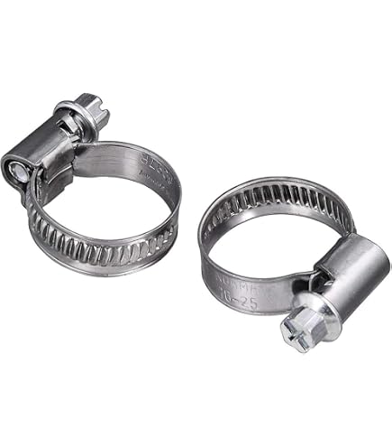 Schlauchschelle Edelstahl V2A 12 mm Bandbreite – Spannbereich 130-150 mm – 25 Stück – Schlauchklemme Rohrschelle