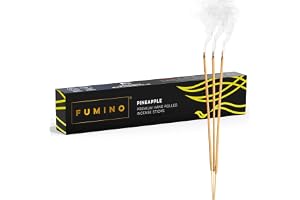 Fumino® Pineapple Fresh handgjorda rökelsestickor 14 st per ask (15 g) – Masala Agarbatti joss-doft för avslappning och medit