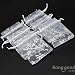 Saver 50 PCS Christmas Snowflake Organza Pouch Wedding Favour Gift Drawstring Candy Bag