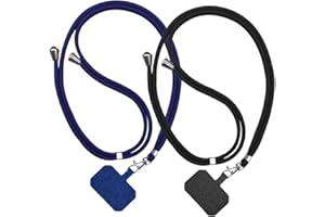 JSKWIKE 2 Pcs Handykette Universal zum Umhängen-Handyband aus Nylon kompatibel mit jeden Smartphones Handy Kette Umhängenband mit Kordel für meisten Hülle zum Umhängen