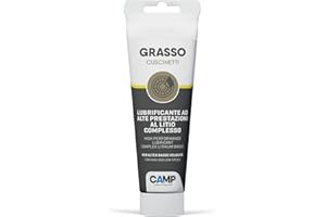 CAMP Grasso Cuscinetti - Grasso al Litio per Cuscinetti e Rulli ad Alto Potere Additivo, Grasso Lubrificante con Proprietà Antiruggine e Antiusura - Resiste a Vibrazioni e Centrifugazione, 150 ml
