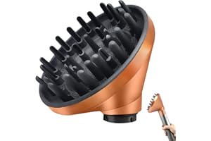 DianSung Diffusordüse Aufsätze für Dyson Airwrap Styler HS01 HS03 HS05, umwandelbar für Airwrap Styler in Haartrockner,Diffusor Föhn Aufsatz -Gold