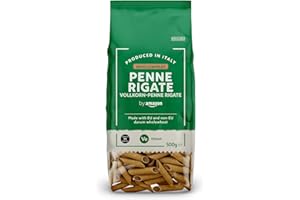 by Amazon Pasta di Grano Duro, Penne Rigate Integrali, 500g