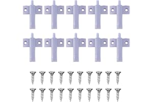 Jcevium 10x Quiet Kitchen Cabinet Door Drawer Closer Damper Buffers+Screws