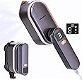 ENYEE Travel Steamer Iron for Clothes - 1200W Handheld Size Portable Travel Steamer, 3 Steam Levels Clothes Steamer with LCD Screen, 10S Fast Heat-up Steamer for Dress Shirt Home Travel (Purple)