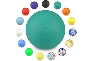 ‎CAPTAIN LAX Captain LAX Massageball Original - Lacrosseball, Hartgummi, mit den Maßen 6 x 6 cm geeignet für Triggerpunkt- & Faszienmassage/Crossfit