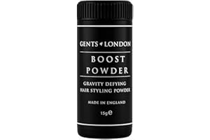 Hair Styling Powder For Men, Gents of London Mens Boost Powder, Create Volume, Texture, Matt Natural Finish, Invisible Lightweight Hold, Thickens All Hair Types 15g