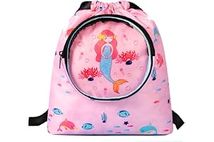 CAMSTIC Kid's Dry Wet Drawstring Swim Backpack for Swimmers