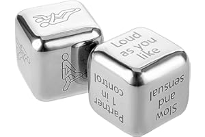 DSLSQD Date Night Dice for Couples, 2 Pieces Funny Date Night Dice Valentine's Day Novelty Gift Wood Naughty Dice Gifts for Husband Wife Bride Groom Wedding Engagement Birthday Gifts for Women Men