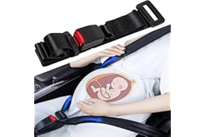 GKKBUFF Cintura di sicurezza regolabile per gravidanza, cintura di sicurezza per gravidanza, cintura di sicurezza per auto, donne e uomini, comfort e libertà per mamme incinte, protegge la pancia del bambino